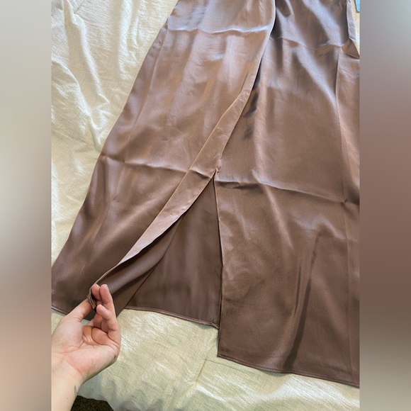 Mauve Express Dress with chain straps - Picture 6 of 7